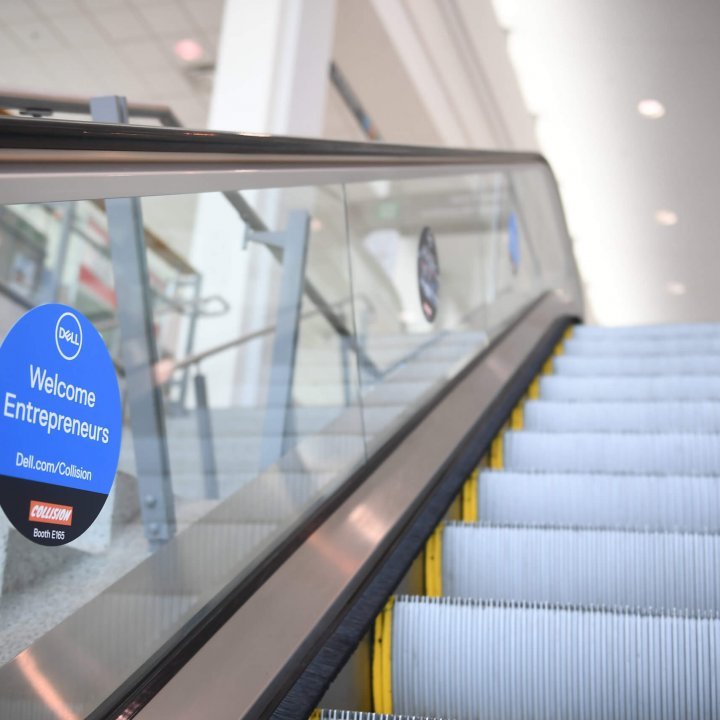 20 May 2019; Dell branding prior to the start of Collision 2019 at Enercare Center in Toronto, Canada. Photo by David Fitzgerald/Collision via Sportsfile
